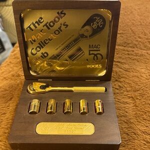 Mac tools 50th Ltd edition 24k gold plated socket set